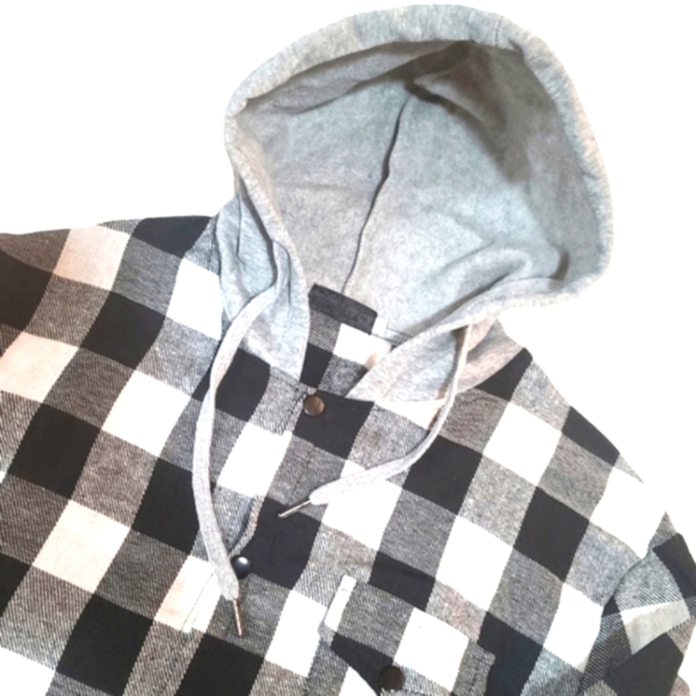 Men's Black & Gray Checkered Plaid